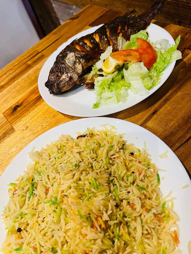 Grilled Fish & Rice